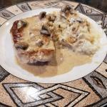 One Pan Creamy Mushroom Pork Chops Keto Low Carb Recipe