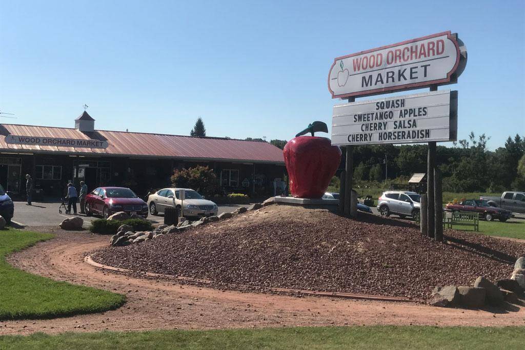 Wood Orchard Market sign