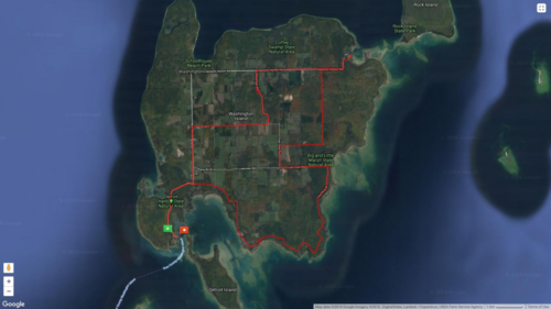 Washington Island Bike Route